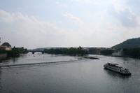 Blick die Moldau entlang nach Süden.