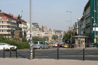 Vom Nationalmuseum aus kann man den ganzen Wenzelsplatz hinunter schauen.