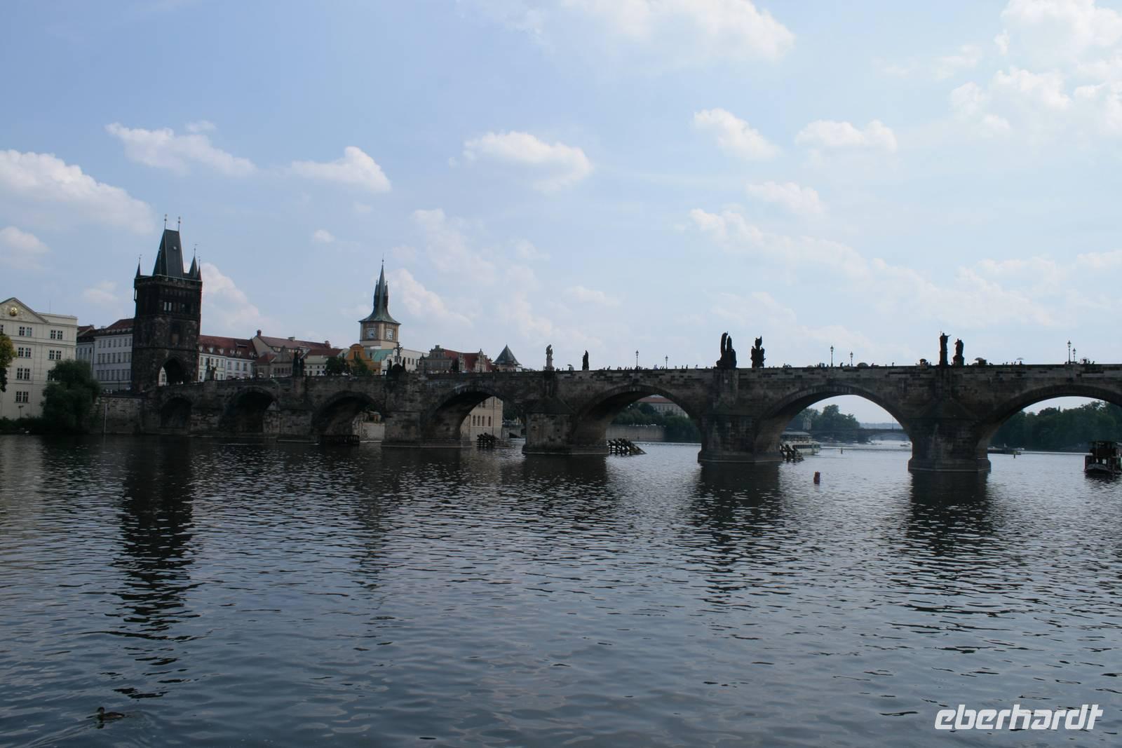 Ein letzter Blick auf die Karlsbrücke von Norden her.