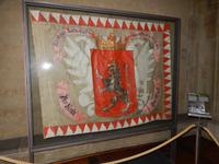 Alte Flagge im Königspalast.