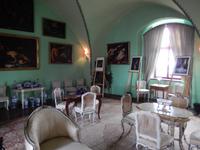 Der große Salon im Schloss Melnik.
