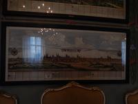 Ein altes Bild von Magdeburg im Schloss Melnik.