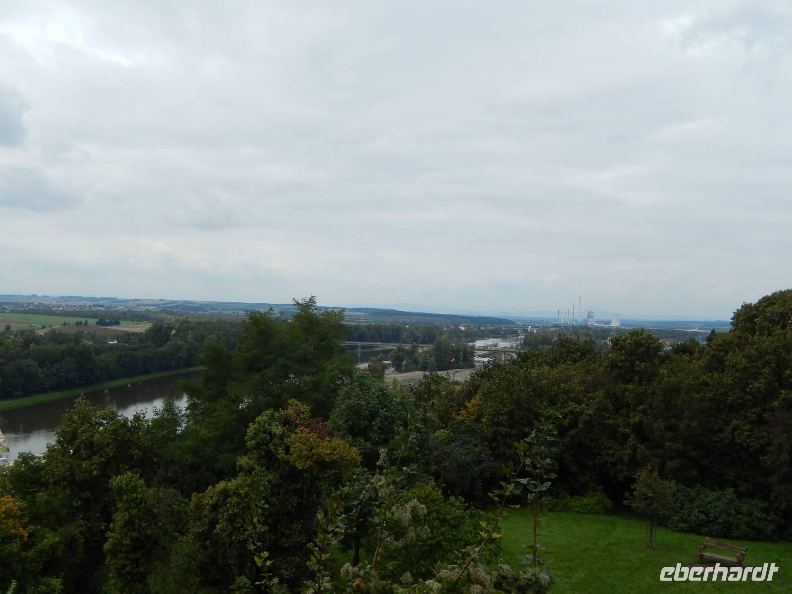 Wir hatten von der Aussichtsplattform in Melnik einen herrlichen Ausblick über das böhmische Becken.