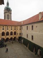 Blick auf den Schlosshof Melniks