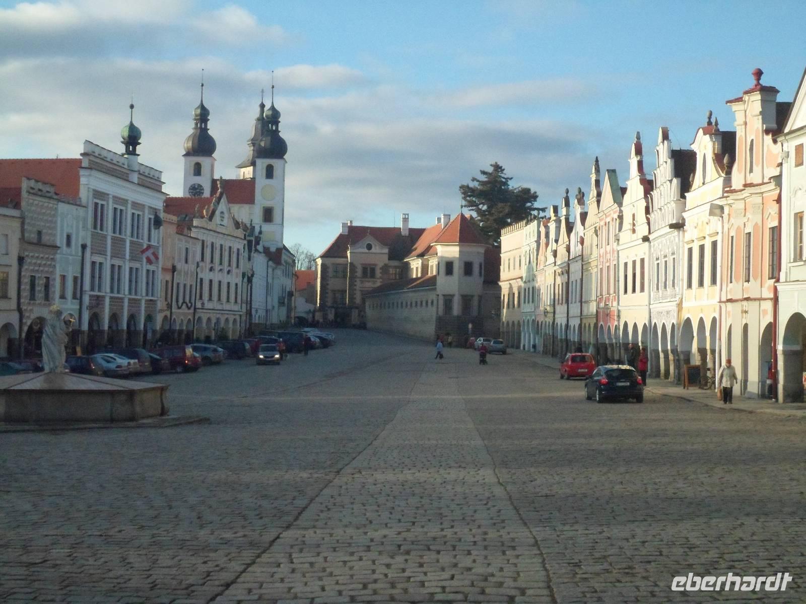 Blick vom Markt zum Schloss