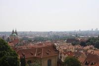 Blick von der Burgrampe über Kleinseite und Neustadt