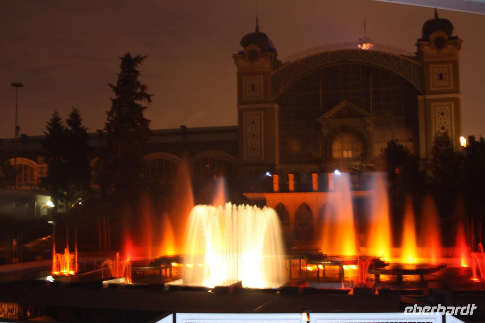 Krizik-Fontäne auf dem Vystaviste Holesovice (Altes Messegelände)