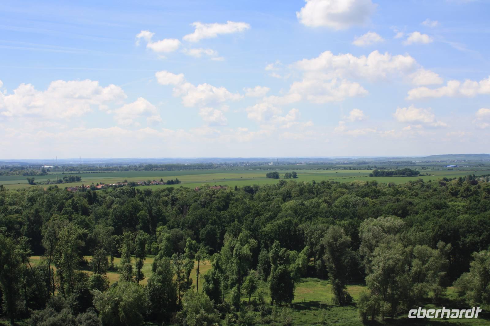 Wir hatten eine herrliche Aussicht über das böhmische Becken
