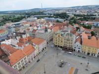 Blick von St. Bartholomäus auf Pilsen