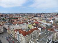 Blick von St. Bartholomäus auf Pilsen