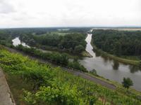 Blick vom melniker Schlossberg auf Elbe-Moldau