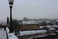 Auf der Karlsbrücke mit Blick auf die Prager Burg