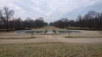Blick vom Schloss über den Park Austerlitz
