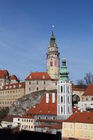 Blick zum Schloss von Krumau