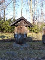 Historische Bienenstöcke im Walachischen Freilichtmuseum