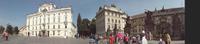 Panoramaansicht des Burgareals