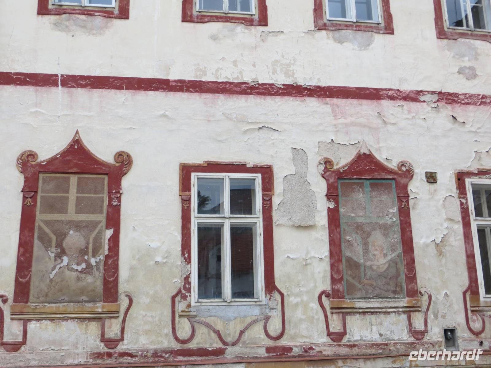 Schloss Kacov, Blindfesnter-Detail