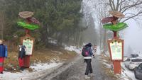 Tschechische Republik, Riesengebirge, Pec pod Snezkou, Weg zum Lift