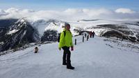 Tschechische Republik, Riesengebirge, Schneekoppe, Blick zur Wiesenbaude