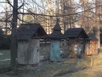 Walachisches Freilichtmuseum in Rožnov pod Radhoštem, historische Bienenstöcke
