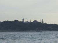 Bosporusfahrt; Blick auf die Hagia Sophia