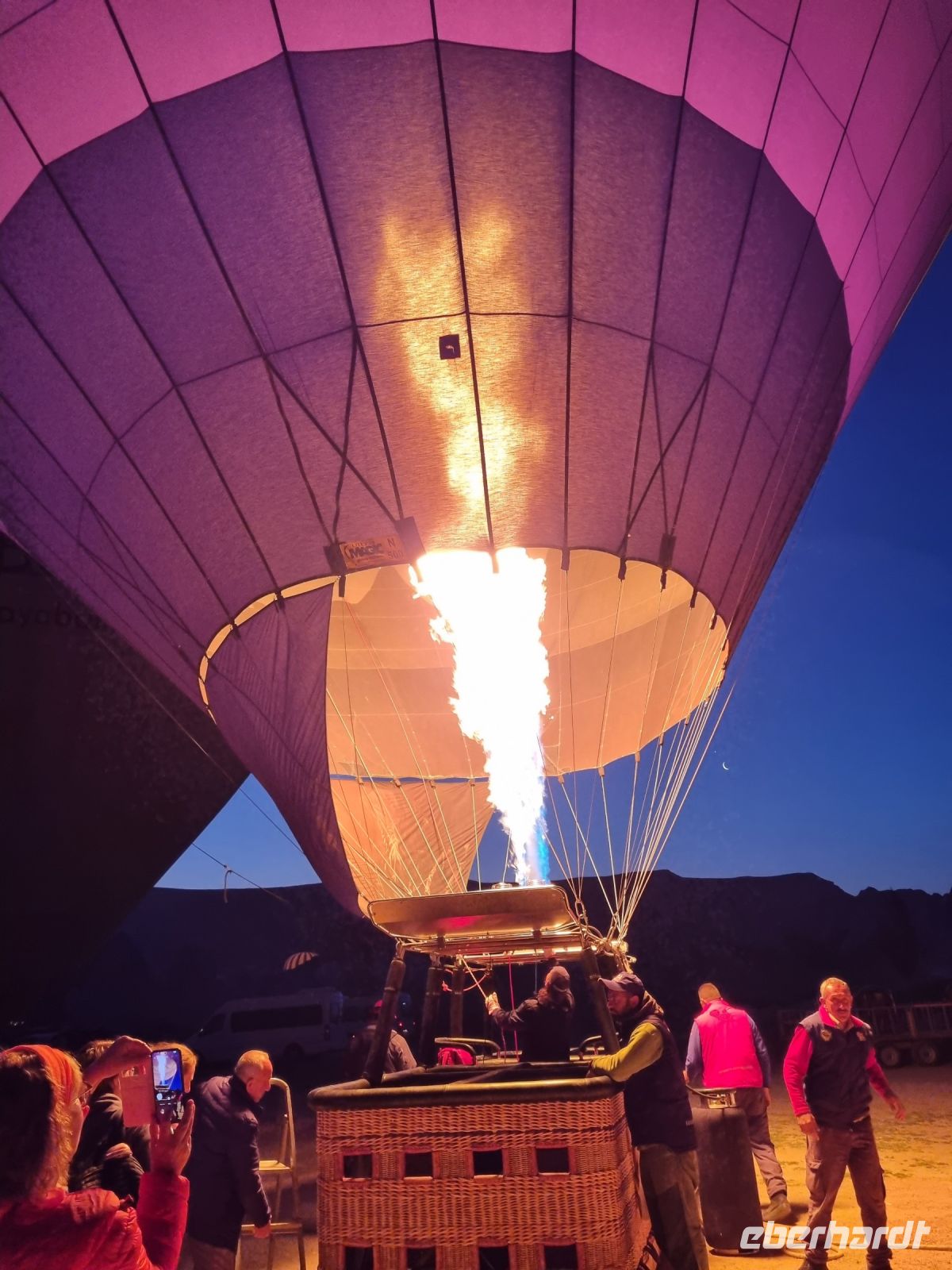 Morgendliche Ballonfahrt über Kappadokien