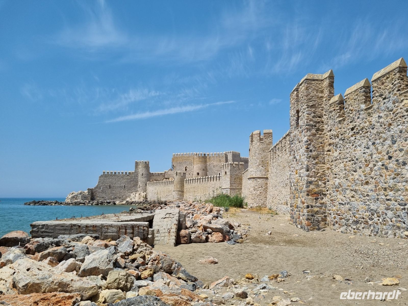 Küstenstraße zwischen Mersin und Antalya... (Mamure-Festung bei Anamur)