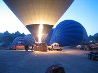 Vorbereitung der Ballonfahrt