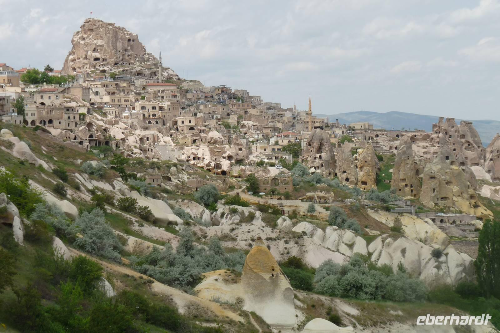 Blick vom Taubental auf Uchisar