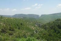 Ausblick während unserer Bahnfahrt