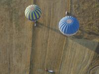 parkende Heißluftballons