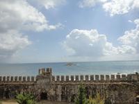 Blick aufs Mittelmeer von der Festung Anamur