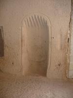 Zelve-Tal -  Gebetsniesche im Inneren der Moschee