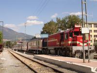 Fahrt mit der Bagdad-Bahn - der Zug kommt