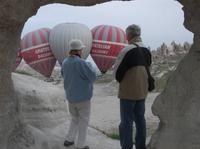 Beginn der Ballonfahrt