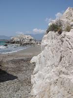 Blick auf  den Küstenstreifen