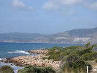 an der Mittelmeerküste entlang..