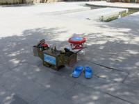 Schuhputzer Utensilien