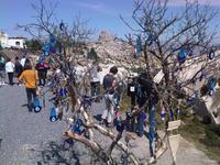 Blick zur Burg nach Ucisar