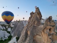 Morgendliche Ballonfahrt über Kappadokien