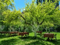 Soganli-Tal (Mittagessen im Gartenrestaurant)
