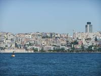 Blick von der asiatischen Seite Istanbuls auf den europäischen Teil