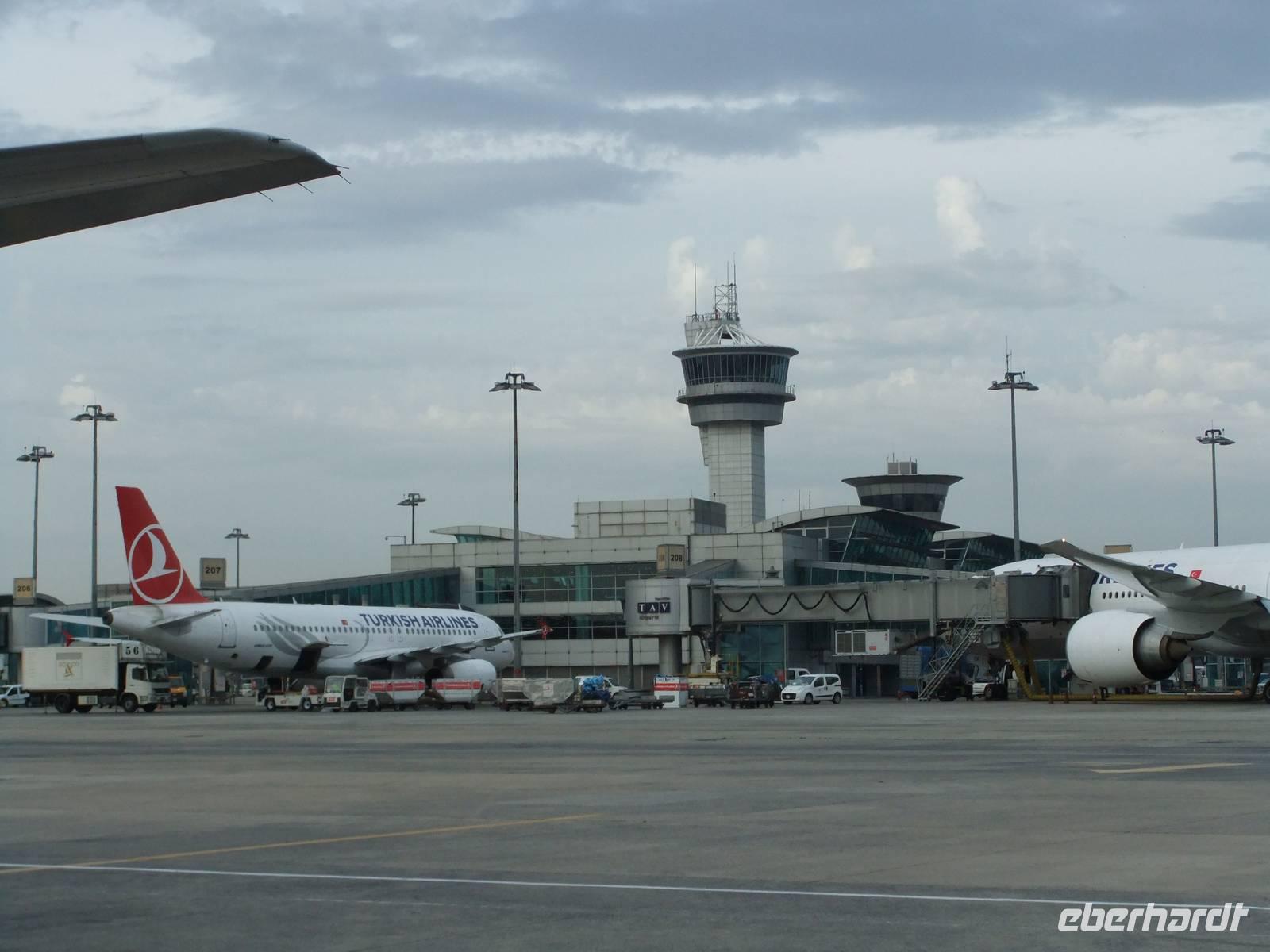 Ankunft auf dem Flughafen in Istanbul