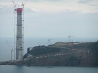 Hier ensteht eine neue Brücke über den Bosporus