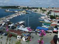 Blick auf den Hafen von Sinop