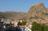 Afyon Blick von unserer Hotelterrasse