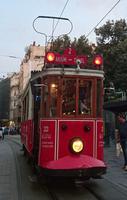 Alte Straßenbahn auf der Istiklal Caddesi, Beyoglu