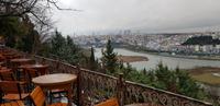 Blick vom Cafè Eyüp Pierre Loti auf das Goldene Horn und Istanbul