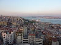 Blick vom Galata Turm am Abend