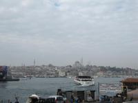Erster Blick auf Istanbul von der Galatabrücke